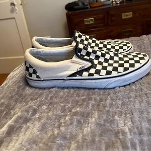 Checkerboard Vans Slip On